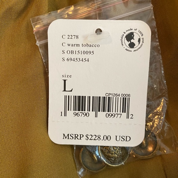 Free People Faye Velvet Jacket  Tobacco - Picture 5 of 8